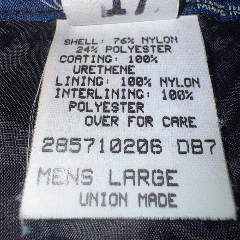 Vintage Polaris Men’s Large Snowmobile Jacket Teal Black White Nylon USA - Picture 5 of 15